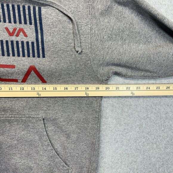 RVCA Hoodie Men’s Small Gray The Balance of Opposites Graphic - Picture 5 of 7